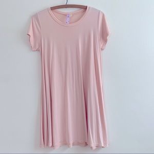 Alya T-Shirt Dress in Dusty Pink